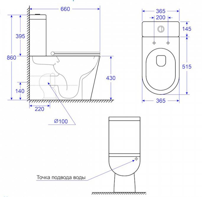 Унитаз напольный ALPEN Gloria ALP2440103