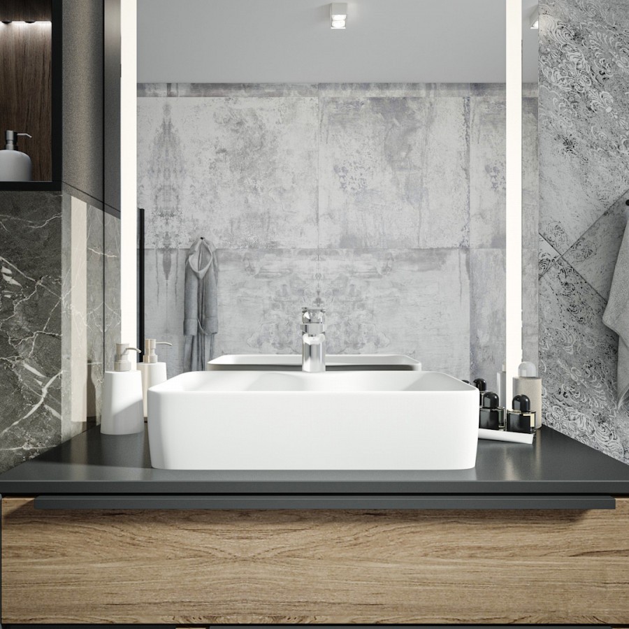 Раковина накладная Alpen Modern S ALP2450296 48 см