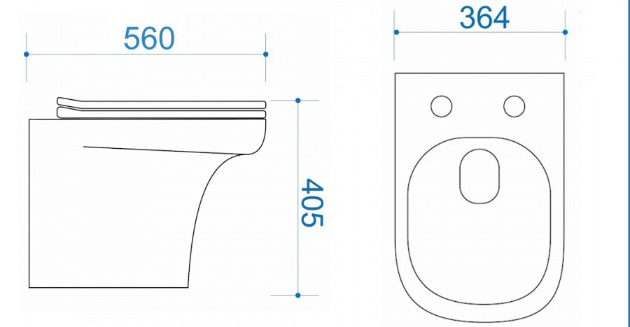 Унитаз приставной ALPEN Peaceful HD ALP2440109