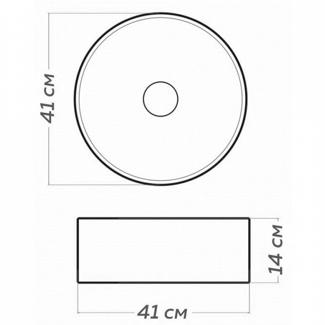 Раковина накладная Alpen Gloria ALP2450286 31 см