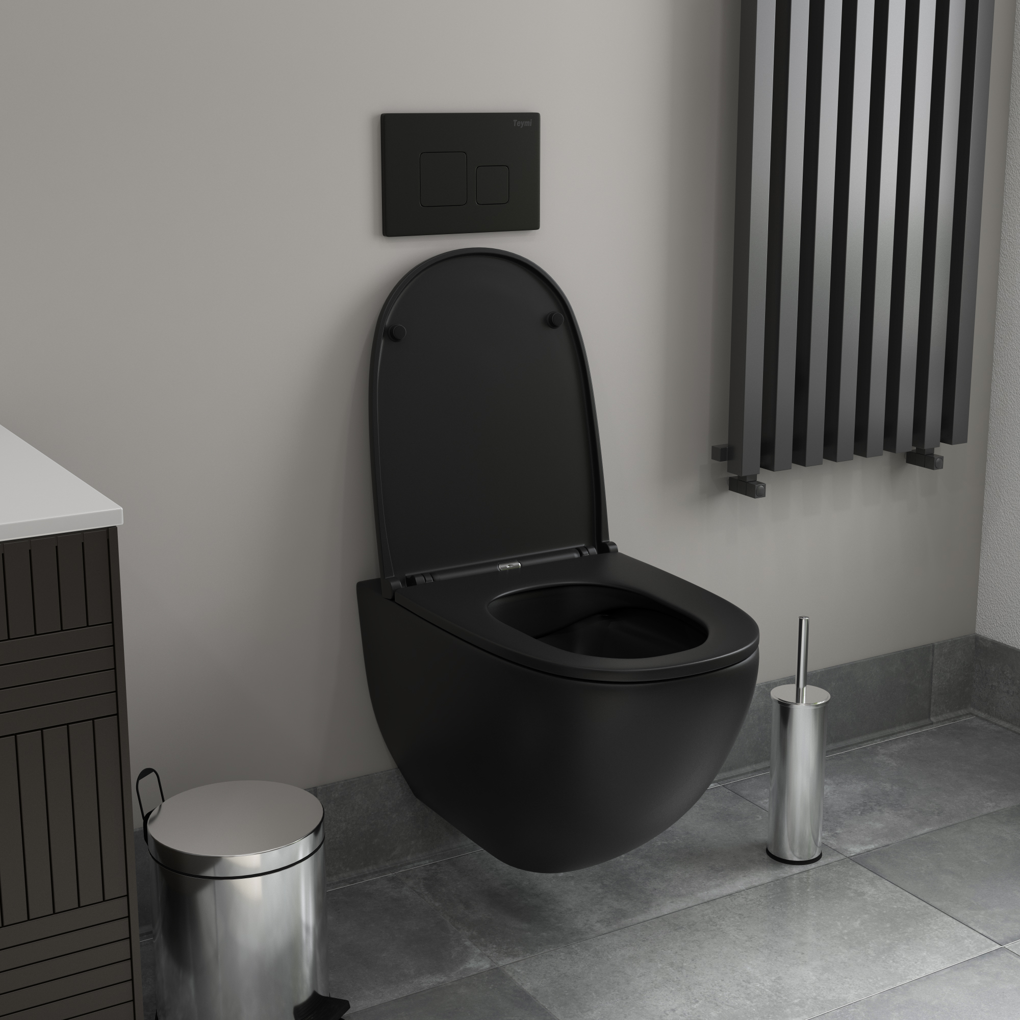 Унитаз подвесной ALPEN Gloria Black ALP2440111