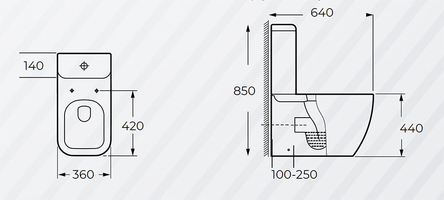 Унитаз напольный ALPEN Fargo A303S